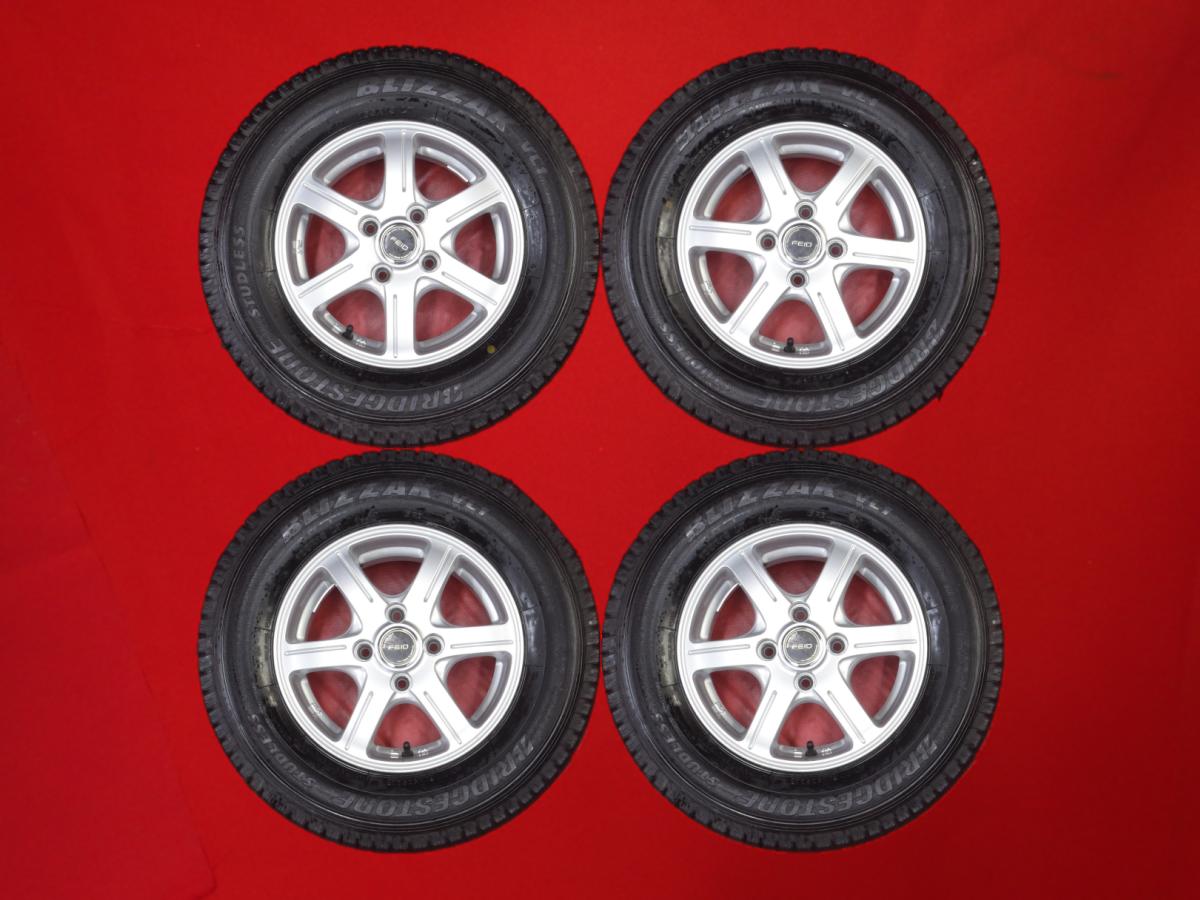 ブリヂストン ブリザック VL1 BRIDGESTONE BLIZZAK VL1 165R13 6PR 6スポークタイプ 1P 4.5Jx13 +35 4/100 シルバー(銀色)系 AD
