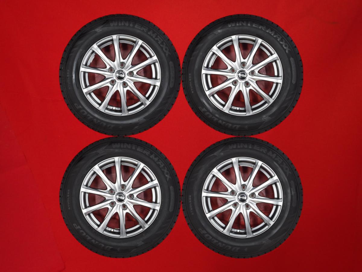 ダンロップ ウィンターマックス 02 WM02 DUNLOP WINTER MAXX 02 WM02 215/65R16 98Q 10スポークタイプ 1P 6.5Jx16 +38 5/114.3 ガンメタ系 プレサージュ デュアリス エルグランド カローラ クロス エスティマ エクストレイル アルファード MPV ヴェルファイア