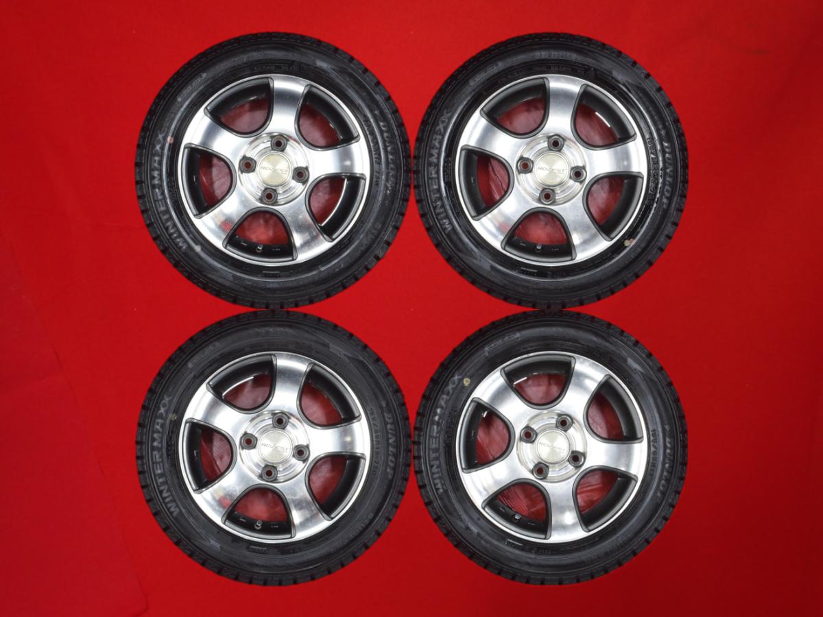 ダンロップ ウィンターマックス 02 WM02 DUNLOP WINTER MAXX 02 WM02 155/65R13 73Q 5スポークタイプ 1P 4Jx13 +42 4/100 ガンメタポリッシュ(ガンメタ&ポリッシュ) eKスポーツ ツイン ライフ セルボ ザッツ トゥデイ ハミング アルト AZ-ワゴン カスタムスタイル ライフ ダ｜中古タイヤ・ホイールの太平タイヤ