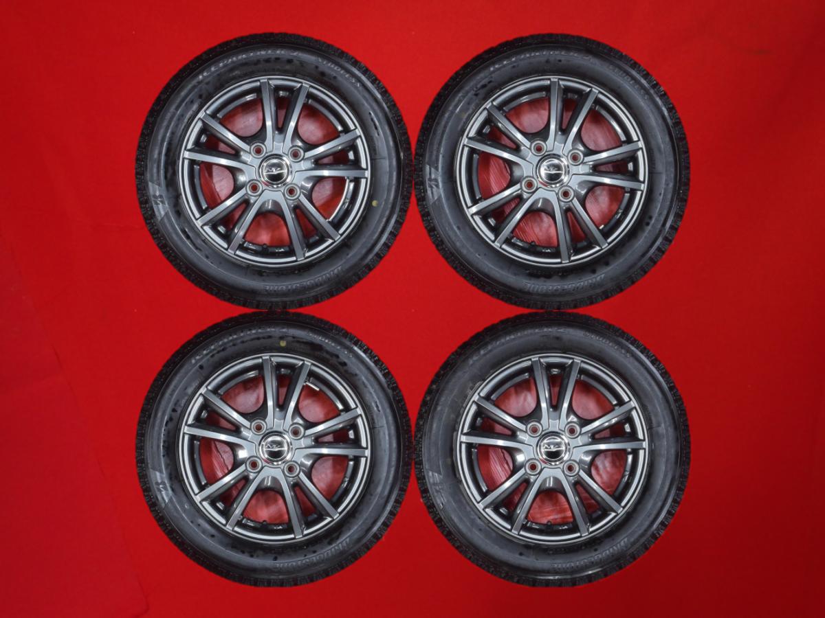ブリヂストン アイスパートナー2 BRIDGESTONE ICEPARTNER2 155/65R13 73Q 5Wスポークタイプ 1P 4Jx13 +42 4/100 ガンメタ系 eKスポーツ ツイン アルト ザッツ セルボ ライフ ヴィヴィオ AZ-ワゴン AZ-ワゴン カスタムスタイル ライフ ダンク ヴィヴィオ ビストロ eKクラッ