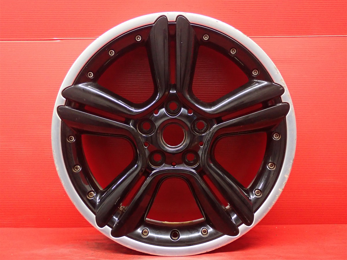 ミニ クロスオーバー純正オプション(5スターダブルスポークコンポジットR127) 7.5Jx18 +52 5/120 ポリッシュ系 ブラック(黒色)系