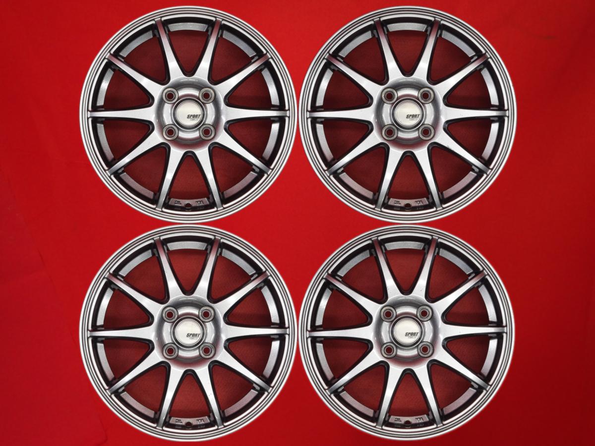 SPORT ABELIA 4.5Jx15 +45 4/100 ガンメタ系 ムーヴ カスタム タント カスタム スペーシア カスタムZ ハイゼット カーゴ ミニカ トッポ ラピュタ MRワゴン クリッパー バン タフト ムーヴ キャンバス eKクロス ハイゼットトラック アルト ラパン ショコラ ピクシス エポック｜中古タイヤ・ホイールの太平タイヤ