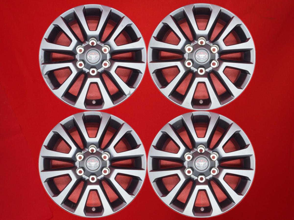 ランドクルーザー プラド 150系 TX Lパッケージ マットブラックエディション 純正 18インチ 7.5Jx18 +25 6/139.7 ブラック(黒色)系 ハイラックスサーフ FJクルーザー ハイラックス ランドクルーザー プラド