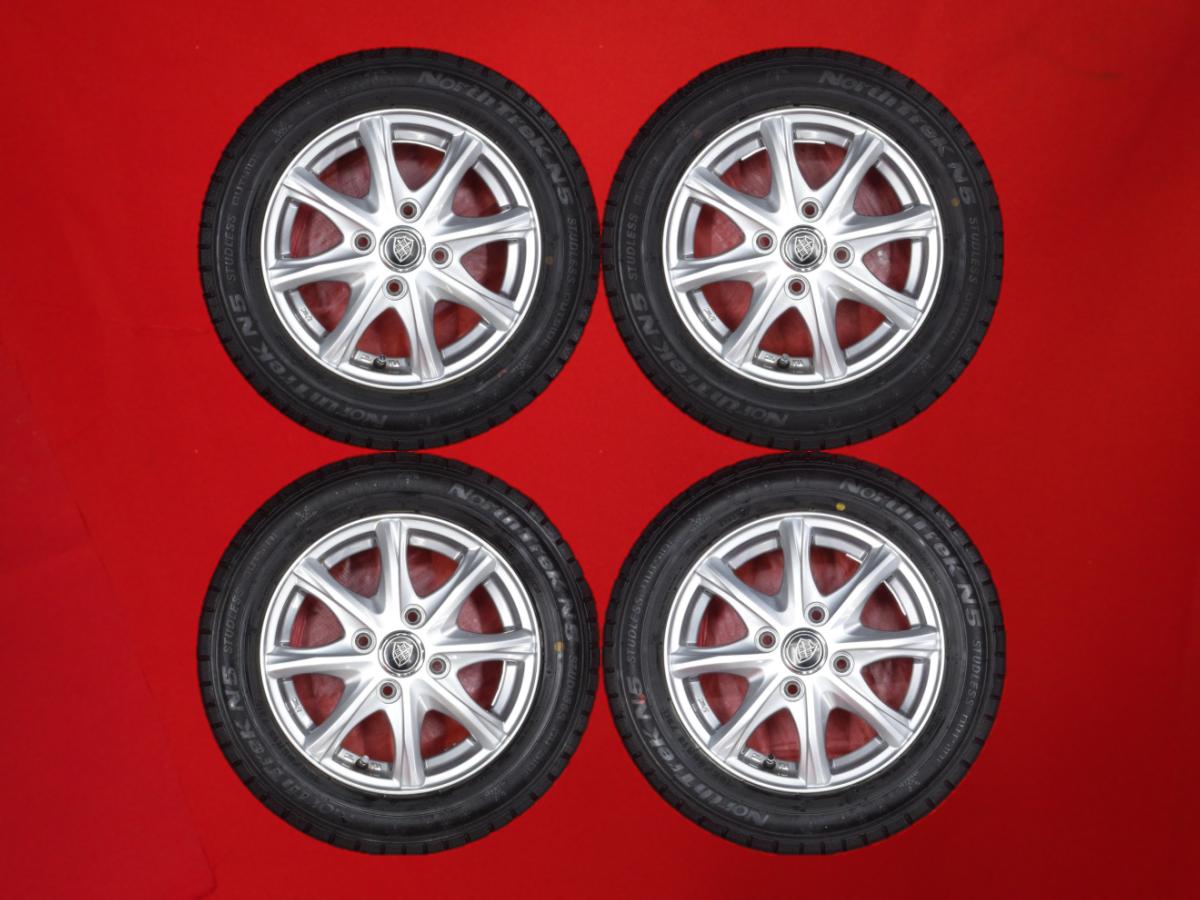 オートバックス ノーストレック N5 AUTOBACS NORTHTRECK N5 155/65R13 73Q 8スポークタイプ 1P 4Jx13 +45 4/100 シルバー(銀色)系 スピアーノ MRワゴン Wit ミニカ モコ プレオ ミラ ジーノ アルト バン バン オッティ トッポ フレアワゴン トラック ワゴンR ムーヴ キャロ