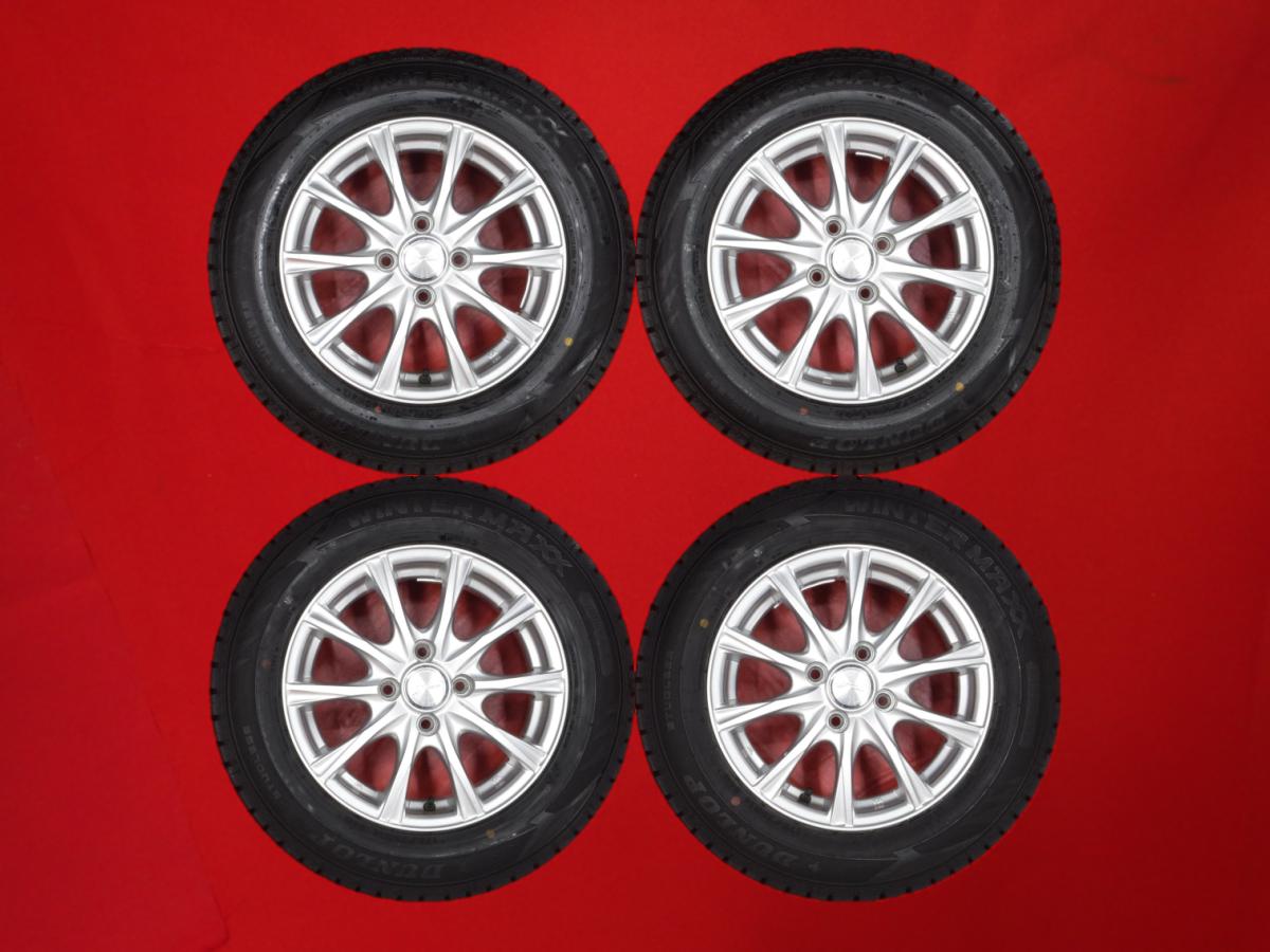 ダンロップ ウィンターマックス 02 WM02 DUNLOP WINTER MAXX 02 WM02 175/70R14 84Q 10スポークタイプ 1P 5.5Jx14 +45 4/100 シルバー(銀色)系 ランサー カローラ アクシオ アレックス ランサー セディア カローラ ウイングロード ディンゴ カローラ ランクス カローラ フィ
