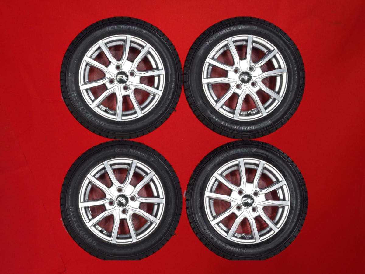 グッドイヤー アイスナビ 7 GOODYEAR ICENAVI 7 165/65R14 79Q 5Wスポークタイプ 1P 4.5Jx14 +44 4/100 シルバー(銀色)系 フレア クロスオーバー アトレー ハスラー