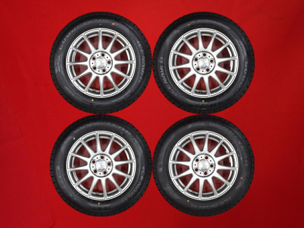 グッドイヤー アイスナビ 6 GOODYEAR ICENAVI 6 195/65R15 91Q 12スポークタイプ 1P 6Jx15 +43 5/100 ガンメタ系 ウィッシュ プリウス カローラ プリウスPHV カローラ ツーリング CT200h