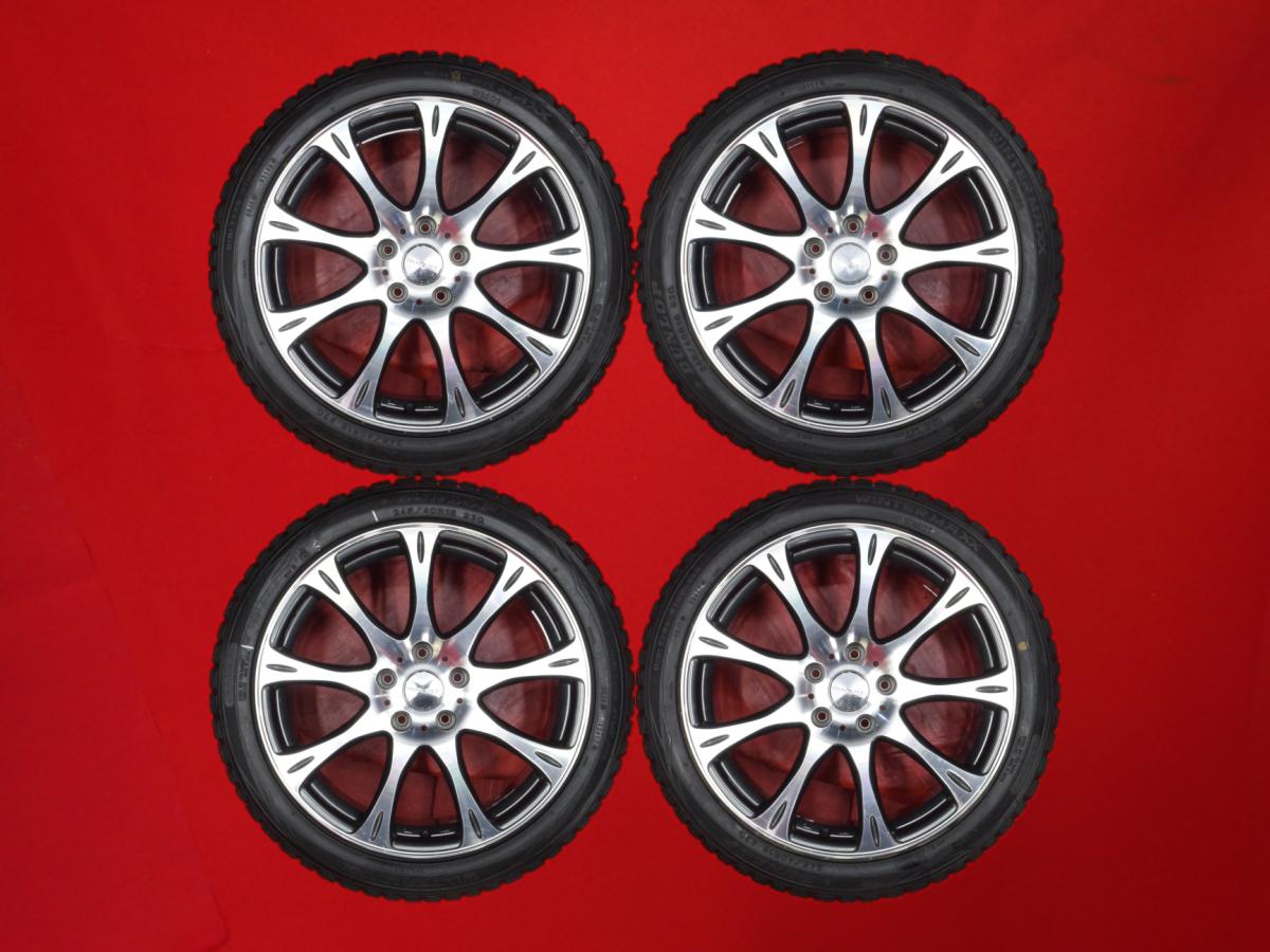 ダンロップ ウィンターマックス 01 WM01 DUNLOP WINTER MAXX 01 WM01 245/40R18 93Q 9スポークタイプ 1P 8Jx18 +35 5/114.3 ガンメタポリッシュ(ガンメタ&ポリッシュ) SC430 ソアラ ランサー エボリューション X｜中古タイヤ・ホイールの太平タイヤ