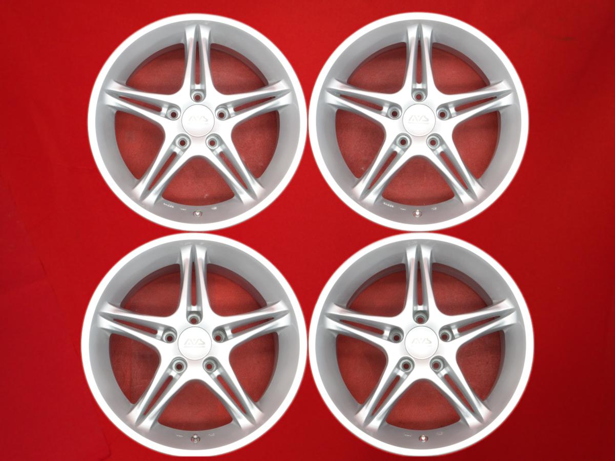 AVS VS-5 8/9Jx17 +45 5/114.3 シルバー(銀色)系 ステージア ユーノス コスモ RX-7 スープラ クラウン エステート ソアラ アリスト|中古タイヤ・ホイールの太平タイヤ