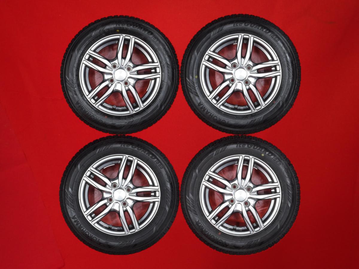 ヨコハマ アイスガード 6 iG60 YOKOHAMA iceGUARD 6 iG60 175/65R14 82Q 5Wスポークタイプ 1P 5.5Jx14 +45 4/100 ガンメタ系 ファンカーゴ デミオ ヴィッツ カローラII ウィル サイファ フィット アリア フィット ブーン ルミナス パッソ セッテ プラッツ｜中古タイヤ・ホイールの太平タイヤ