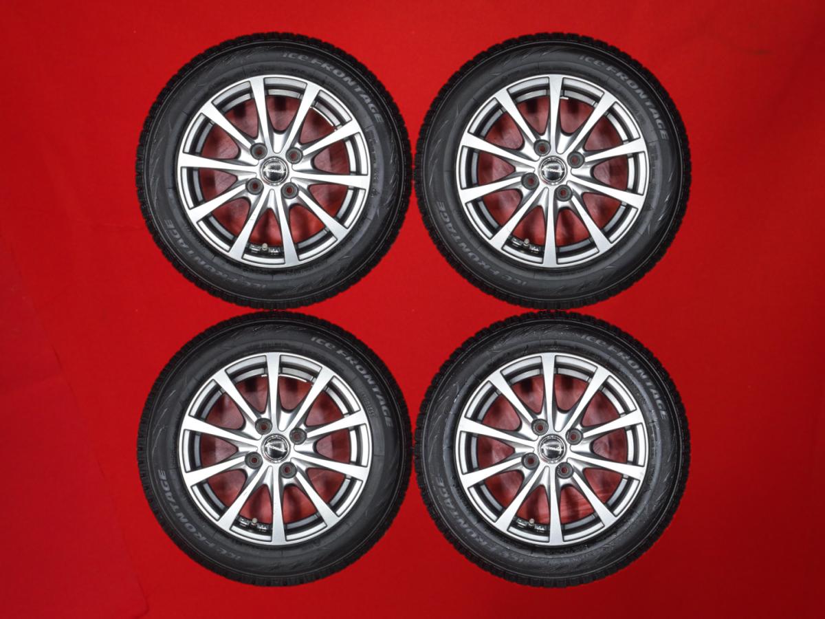 トーヨー アイス フロンテージ TOYO ICE FRONTAGE 175/65R14 82Q 10スポークタイプ 1P 5.5Jx14 +45 4/100 ガンメタ系 デミオ ウィル サイファ カローラII キューブ キュービック ファンカーゴ ノート ブーン ルミナス パッソ セッテ プラッツ フィット アリア キューブ フ