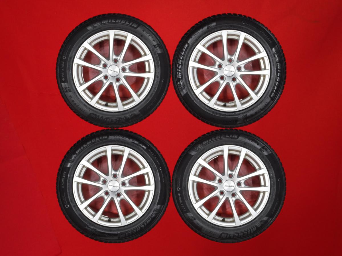 ミシュラン X-ICE3 プラス MICHELIN X-ICE3+ 215/55R16 97H 5Wスポークタイプ 1P 6.5Jx16 +45 5/112 シルバー(銀色)系 A4 ジェッタ ゴルフV パサート ヴァリアント ヴァナゴン ゴルフ ヴァリアント A4 アバント A6 アバント パサート A4 CABRIOLET A6|中古タイヤ・ホイールの太平タイヤ