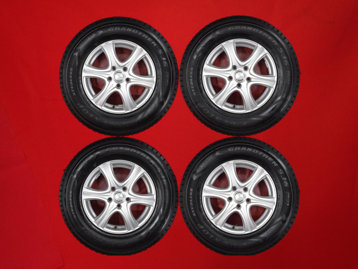 ダンロップ グラントレック SJ6 DUNLOP GRANDTREK SJ6 235/70R16 105Q 6スポークタイプ 1P 6.5Jx16 +38 5/114.3 シルバー(銀色)系 トリビュート|中古タイヤ・ホイールの太平タイヤ