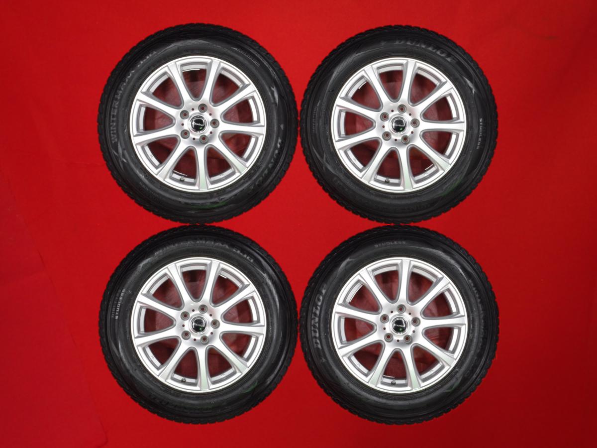ダンロップ ウィンターマックス SJ8 DUNLOP WINTER MAXX SJ8 225/65R17 102Q 9スポークタイプ 1P 7Jx17 +38 5/114.3 シルバー(銀色)系 NX200t RAV4 NX300h エクストレイル ハリアー エスクード 2.4 エスクード CX-5｜中古タイヤ・ホイールの太平タイヤ