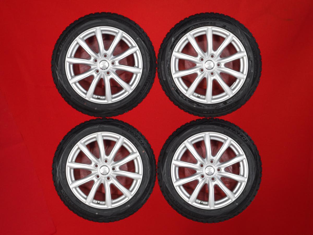 ダンロップ ウィンターマックス 01 WM01 DUNLOP WINTER MAXX 01 WM01 215/55R17 94Q 5Wスポークタイプ 1P 7Jx17 +53 5/114.3 シルバー(銀色)系 ヴェゼル WR-V ティアナ エスティマ エスティマ ハイブリッド オデッセイ ラグレイト CX-3