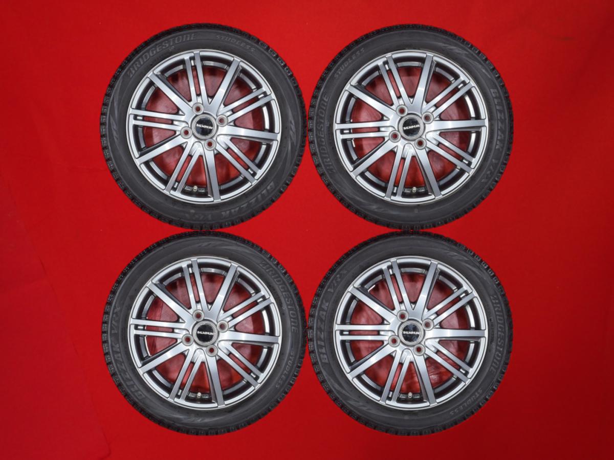 ブリヂストン ブリザック VRX BRIDGESTONE BLIZZAK VRX 165/55R15 75Q 10スポークタイプ 1P 4.5Jx15 +48 4/100 ガンメタ系 エヌボックス プラス カスタム MRワゴン Wit タント エグゼ モコ ルクラ カスタム ステラ リベスタ タント ファンクロス プレオ eKクロス スペース