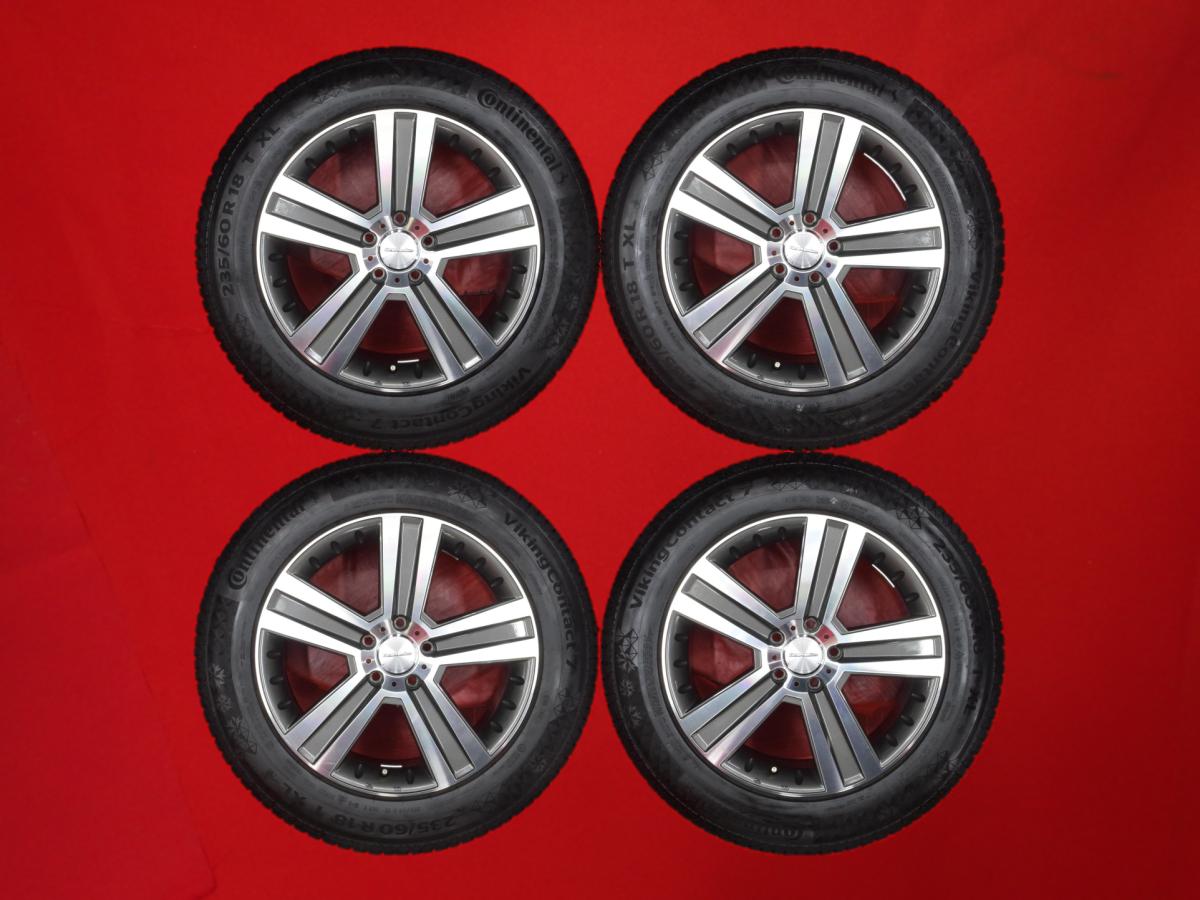 コンチネンタル バイキングコンタクト 7 CONTINENTAL VikingContact 7 235/60R18 107T 5スポークタイプ 1P 8Jx18 +35 5/112 ガンメタポリッシュ(ガンメタ&ポリッシュ) GLCクラス 43,560円