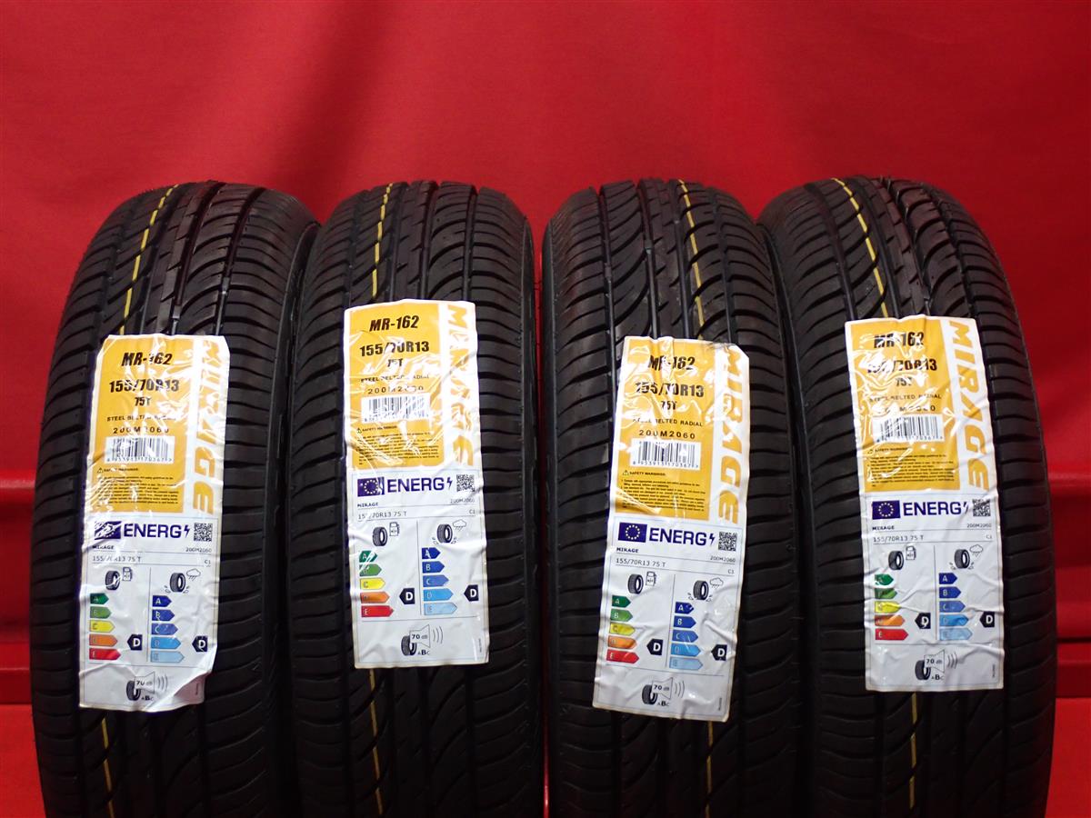 ミラージュ MR 162 MIRAGE MR 162 155/70R13 75T AX C+POD NV100 クリッパーリオ Y10 エブリイ エブリイ ワゴン カルタス ケイ スクラムワゴン タウンボックス トゥインゴ トッポ BJ バモス バモス ホビオ ピクシス エポック プレオ プラス マーチ ミニカ ミニカ トッポ ミ｜中古タイヤ・ホイールの太平タイヤ 14,256円