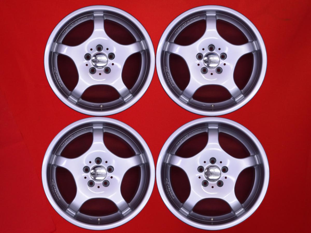 Carlsson(カールソン) Pegasus ペガサス 8/9Jx18 +35 5/114.3 シルバー(銀色)系 ソアラ アリスト セルシオ セドリック&グロリア