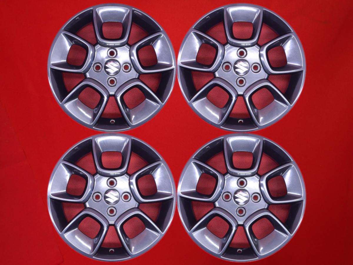 イグニス 純正 5Jx16 +40 4/100 ガンメタ系 ソリオ バンディット パレット パレット SW スイフト ワゴンR ワイド アルトターボRS MRワゴン シボレー クルーズ アルト ラパン ショコラ エブリイ プラス ワゴンR スティングレー アルトワークス バレーノ シボレーMW カルタス