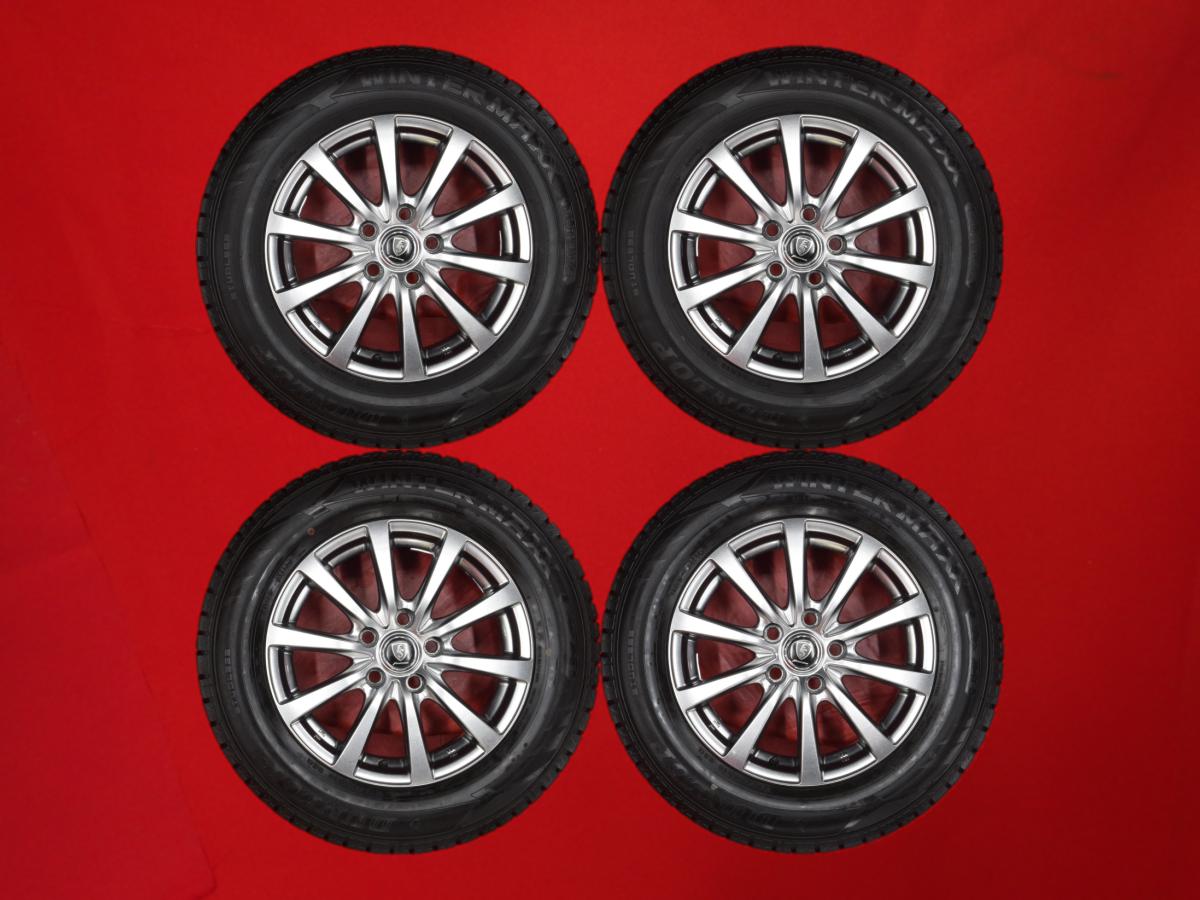 ダンロップ ウィンターマックス 02 WM02 DUNLOP WINTER MAXX 02 WM02 215/65R16 98Q 10スポークタイプ 1P 6.5Jx16 +38 5/114.3 ガンメタ系 カローラ クロス アルファード ヴェルファイア C-HR｜中古タイヤ・ホイールの太平タイヤ