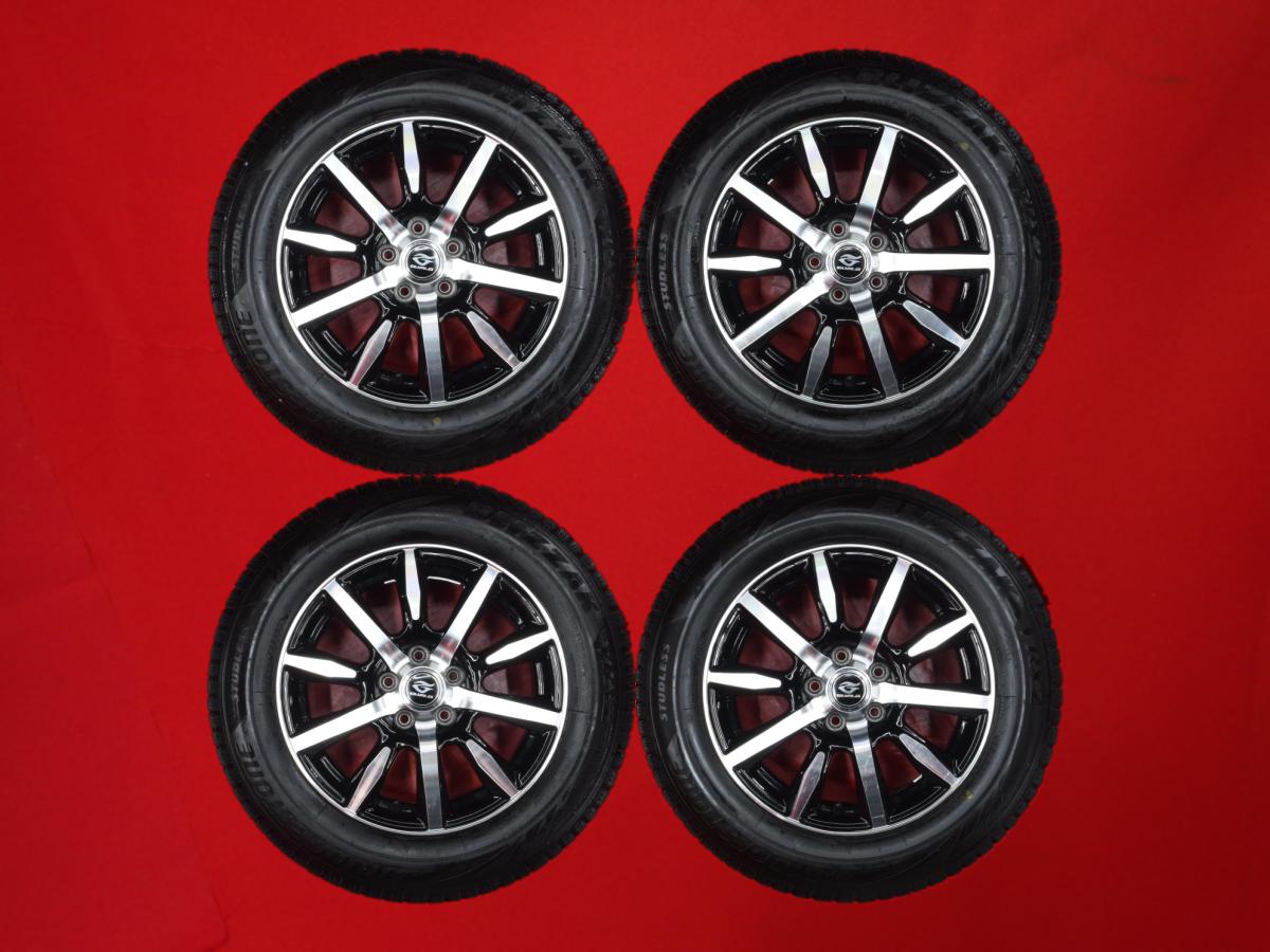 ブリヂストン ブリザック VRX2 BRIDGESTONE BLIZZAK VRX2 185/65R15 88Q 10スポークタイプ 1P 6Jx15 +43 5/100 ブラックポリッシュ(ブラック&ポリッシュ) オーパ ラクティス プレミオ シエンタ インプレッサ プリウス アリオン|中古タイヤ・ホイールの太平タイヤ