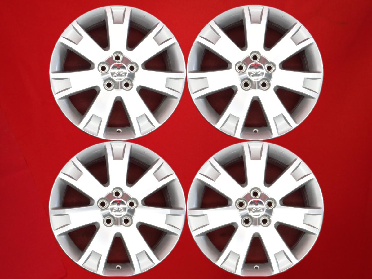 デリカ D:5純正18inch 7Jx18 +38 5/114.3 シルバーポリッシュ(シルバー&ポリッシュ) アウトランダー PHEV アウトランダー エクリプスクロス PHV デリカ D:5 エクリプスクロス
