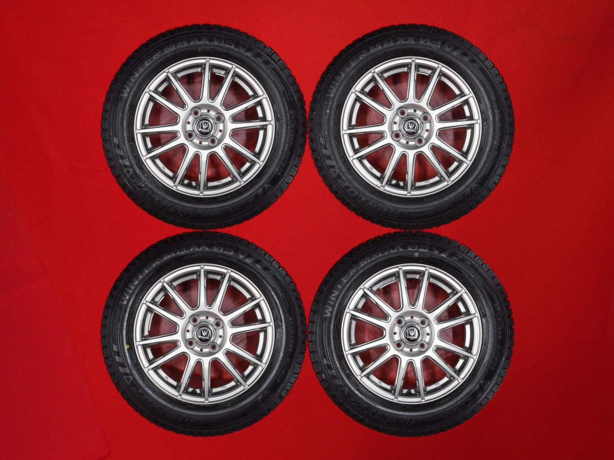 ダンロップ ウィンターマックス 03 WM03 DUNLOP WINTER MAXX 03 WM03 185/65R15 88Q 6Wスポークタイプ 1P 5.5Jx15 +42 4/100 ガンメタ系 ブルーバード シルフィ ウイングロード マツダ2 カローラ フィールダー デミオ ティーダ ティーダ ラティオ カローラ アクシオ フリー|中古タイヤ・ホイールの太平タイヤ