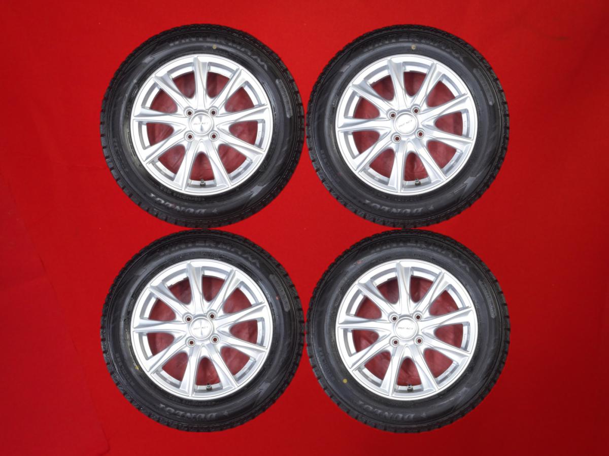 ダンロップ ウィンターマックス 02 WM02 DUNLOP WINTER MAXX 02 WM02 185/65R15 88Q 9スポークタイプ 1P 5.5Jx15 +42 4/100 シルバー(銀色)系 ティーダ ティーダ ラティオ カローラ アクシオ フリード ノート ブルーバード シルフィ ウイングロード マツダ2 サニー カローラ