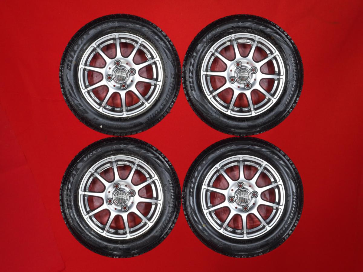 ブリヂストン ブリザック VRX2 BRIDGESTONE BLIZZAK VRX2 155/65R13 73Q 10スポークタイプ 1P 4Jx13 +42 4/100 ガンメタ系 ミニカ パレット パレット SW ゼスト スパーク ミラ エッセ ムーヴ ワゴンR フレアワゴン トッポ オッティ プレオ モコ アルト ライフ セルボ プレオ|中古タイヤ・ホイールの太平タイヤ