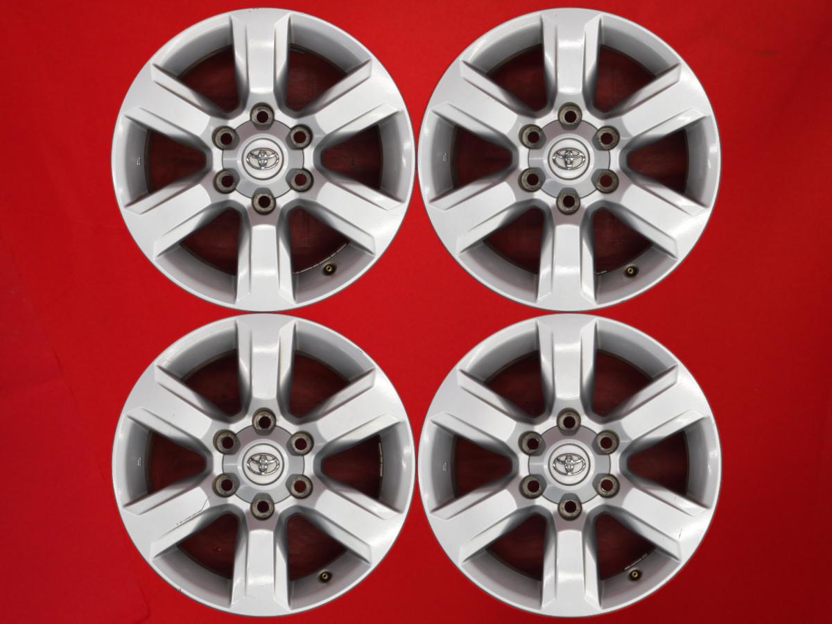 ランドクルーザー プラド ( 150系 ) 中期 純正 17inch 7.5Jx17 +25 6/139.7 シルバー(銀色)系 ランドクルーザー プラド