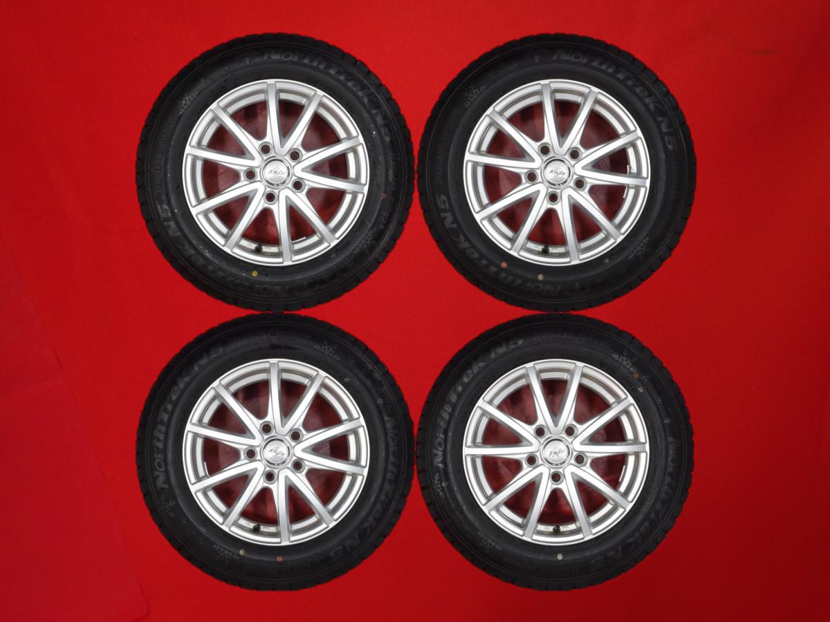 オートバックス ノーストレック N5 AUTOBACS NORTHTRECK N5 195/65R15 91Q 5Wスポークタイプ 1P 6Jx15 +53 5/114.3 シルバー(銀色)系 プレマシー ラフェスタ ハイウェイスター ステップワゴン スパーダ ステップワゴン ノア アテンザ アクセラ エスクァイア ヴォクシー アイ