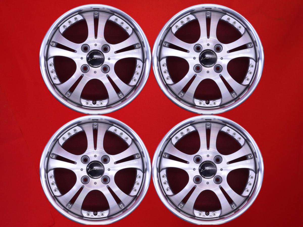 Vienna(ヴィエナ) Schnitt(シュニット) 5.5Jx14 +38 4/100 シルバーポリッシュ(シルバー&ポリッシュ) ポリッシュ系 AZ-ワゴン ヴィヴィオ エヌボックス アルト ラパン ルークス 155/65R13ベース ヴィヴィオ スーパーチャージャー eKワゴン ミニカ トッポ ワゴンR スティング｜中古タイヤ・ホイールの太平タイヤ