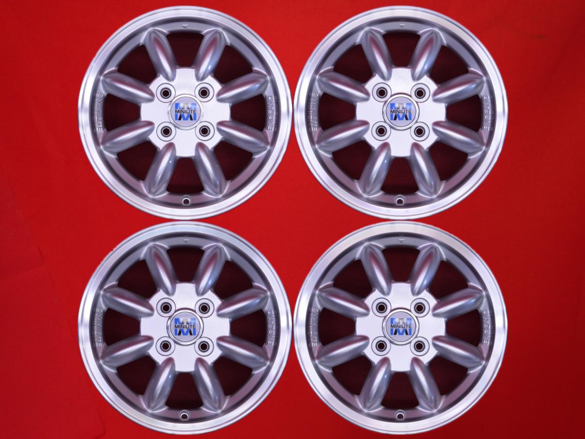 ダイハツ MINI LITE純正 4.5Jx14 +45 4/100 ポリッシュ系 シルバー(銀色)系 スピアーノ MRワゴン Wit ミラ バン ミラ アヴィ ピクシス スペース パレット SW ミラ カスタム ミラ ジーノ アルト バン フレア プレオ タント ファンクロス エブリイ ルクラ カスタム モコ トラ