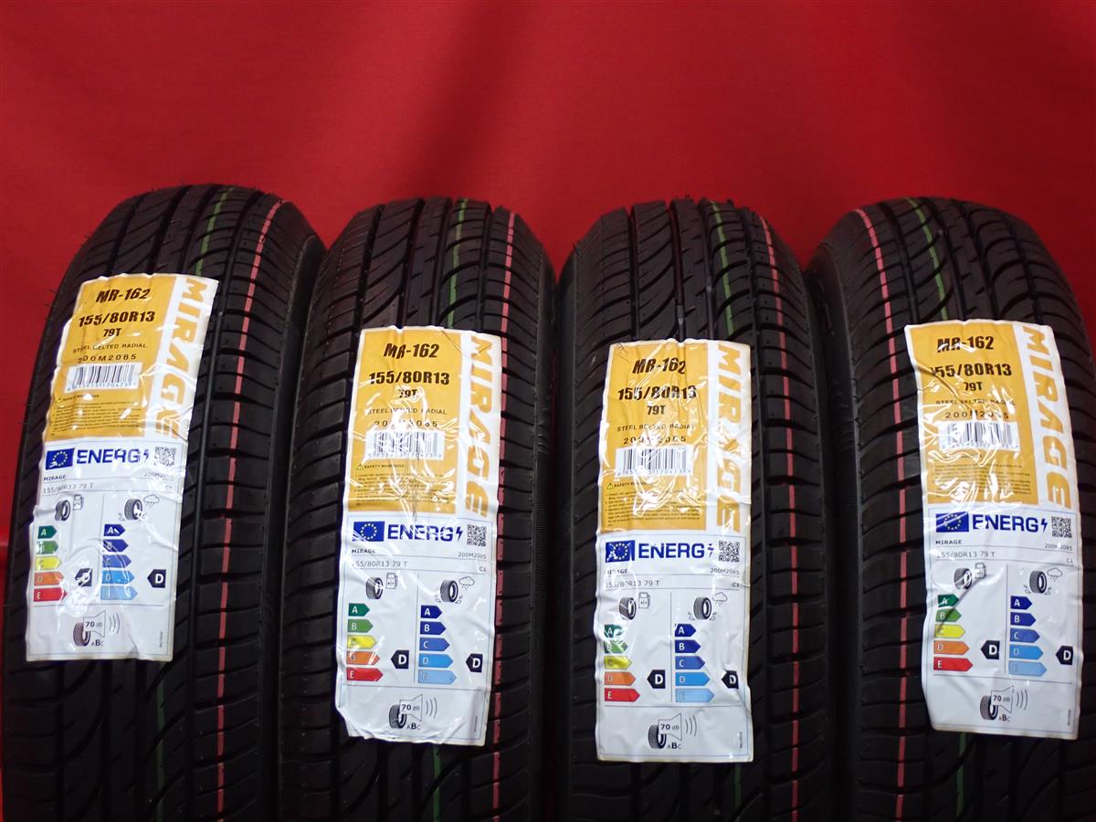 ミラージュ MR 162 MIRAGE MR 162 155/80R13 79T AD-バン ADワゴン CR-X ウイングロード エスカルゴ カルタス クレセント カルディナ バン カローラ カローラ レビン ケイ サニー サニーカリフォルニア サニールキノ シビック プロ シャレード シャレード4WD スプリンター