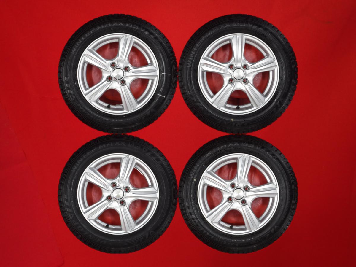 ダンロップ ウィンターマックス 03 WM03 DUNLOP WINTER MAXX 03 WM03 185/65R15 88Q 5スポークタイプ 1P 5.5Jx15 +42 4/100 シルバー(銀色)系 ティーダ ティーダ ラティオ ノート フリード ウイングロード サンタナ ブルーバード シルフィ サニー マツダ2 デミオ カローラ｜中古タイヤ・ホイールの太平タイヤ