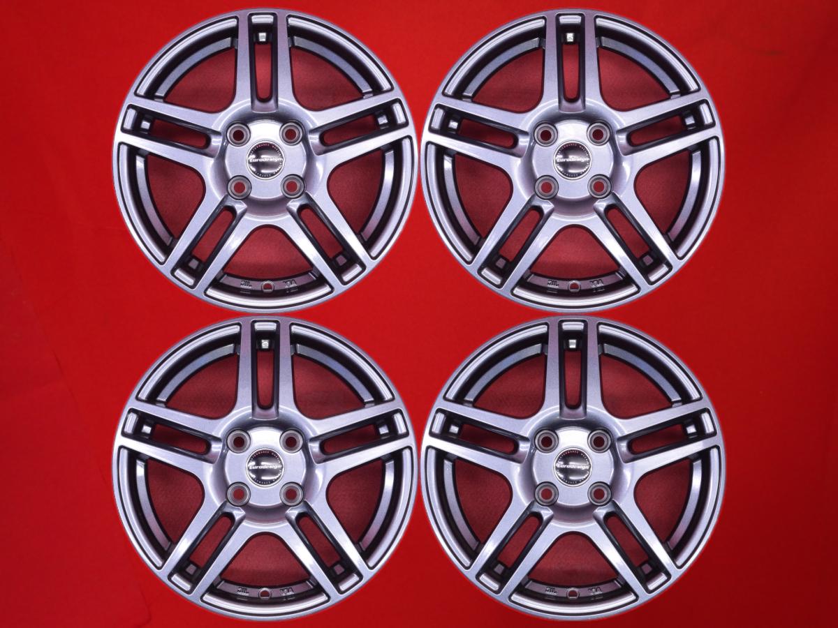 Eurodesign(ユーロデザイン) EIGER アイガー 5.5Jx14 +35 4/98 ガンメタ系 500 Abarth 500 500C プント パンダ 500S