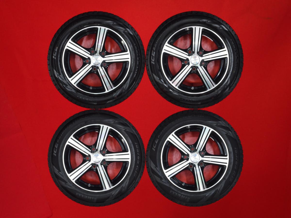 ピレリ アイス アシンメトリコ プラス PIRELLI ICE 185/65R15 88Q 5スポークタイプ 1P 6Jx15 +53 5/114.3 ブラックポリッシュ(ブラック&ポリッシュ) フリード ハイブリッド フリード フリードプラス