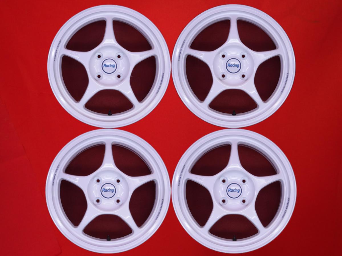エンケイ RP-01 7.5/8Jx17 +32 4/114.3 ホワイト(白色)系 スカイライン セフィーロ 180SX シルビア