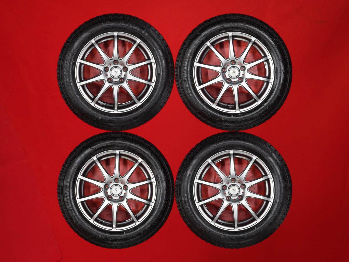 グッドイヤー アイスナビ 6 GOODYEAR ICENAVI 6 225/60R17 99Q 10スポークタイプ 1P 7Jx17 +38 5/114.3 ガンメタ系 ヴェルファイア エクストレイル アルファード クルーガーハイブリッド クルーガー｜中古タイヤ・ホイールの太平タイヤ