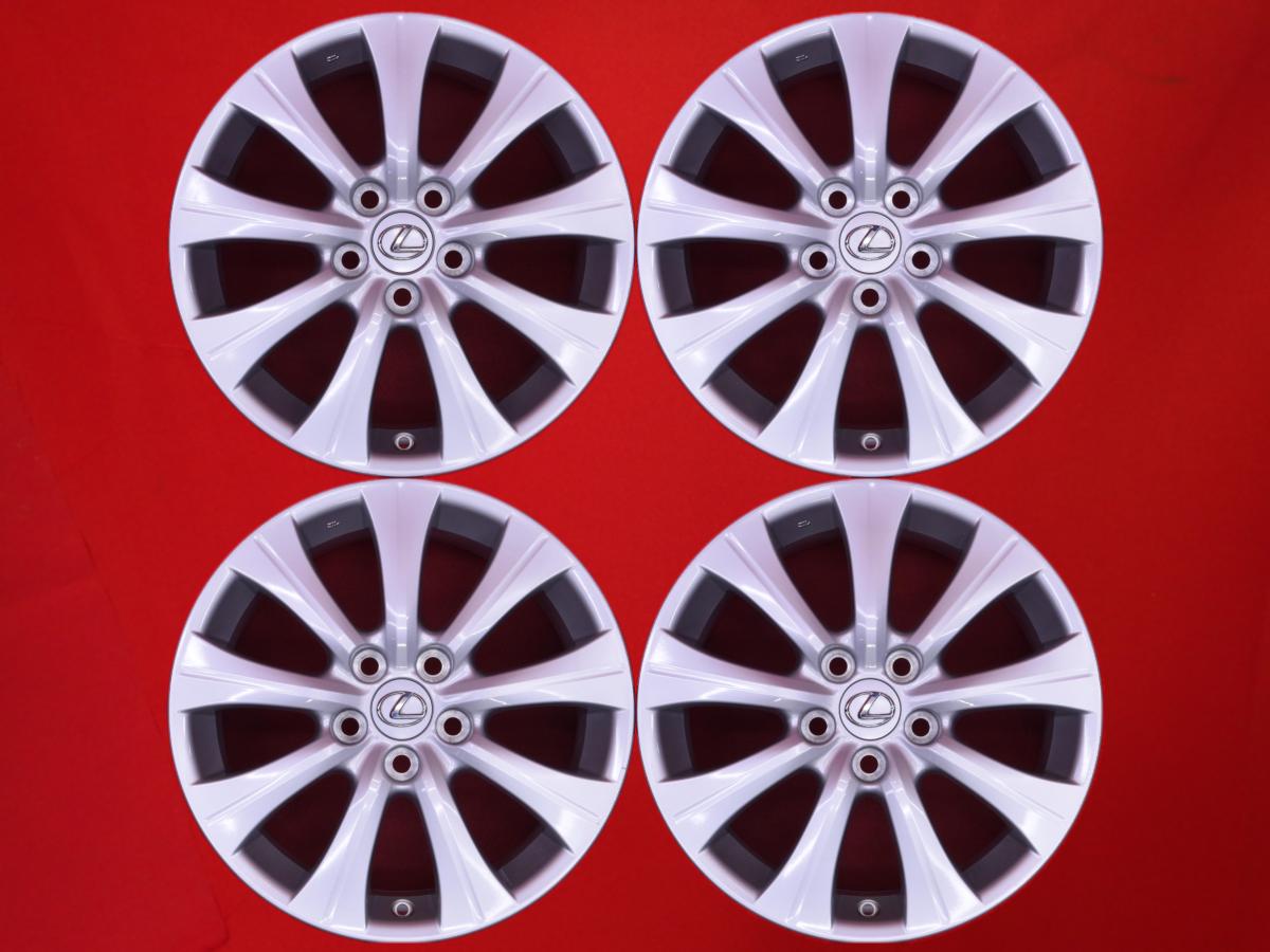 レクサス RC300h純正 7.5Jx17 +45 5/114.3 シルバー(銀色)系 GS350 IS350 IS250 ES330 IS200 RC350 UX250h NX300 UX200 RC200t GS250 IS300h GS450h RC300h GS300h GS300｜中古タイヤ・ホイールの太平タイヤ