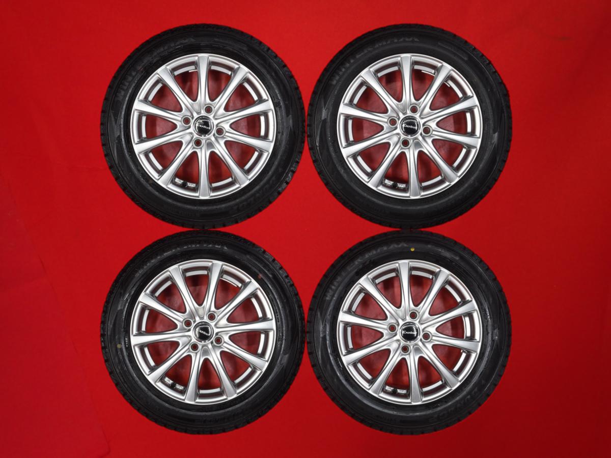 ダンロップ ウィンターマックス 02 WM02 DUNLOP WINTER MAXX 02 WM02 185/60R15 84Q 10スポークタイプ 1P 5.5Jx15 +50 4/100 シルバー(銀色)系 フィット ハイブリッド スイフト インサイト フィット シャトル フィット エアウェイブ｜中古タイヤ・ホイールの太平タイヤ