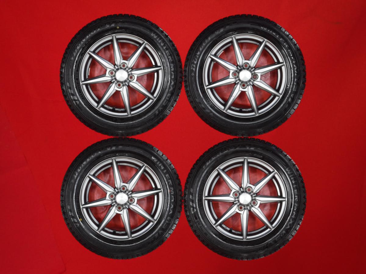 ダンロップ ウィンターマックス 03 WM03 DUNLOP WINTER MAXX 03 WM03 185/65R15 88Q 8スポークタイプ 1P 5.5Jx15 +43 4/100 ガンメタ系 デミオ マツダ2 ウイングロード ブルーバード シルフィ ノート フリード カローラ アクシオ ティーダ ラティオ ティーダ カローラ フィ|中古タイヤ・ホイールの太平タイヤ