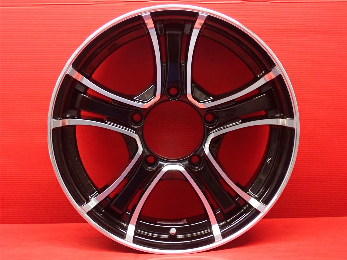 5ZIGEN(五次元) J-CROSS ジェイクロス 5.5Jx16 +20 5/139.7 ブラックポリッシュ(ブラック&ポリッシュ)｜中古タイヤ・ホイールの太平タイヤ