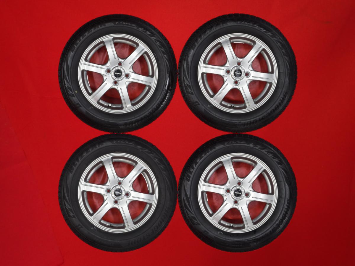 ブリヂストン ブリザック VRX2 BRIDGESTONE BLIZZAK VRX2 195/65R15 91Q 6スポークタイプ 1P 5.5Jx15 +45 4/100 ガンメタ系 ブルーバード シルフィ ノート オーラ カローラ アクシオ カローラ フィールダー|中古タイヤ・ホイールの太平タイヤ
