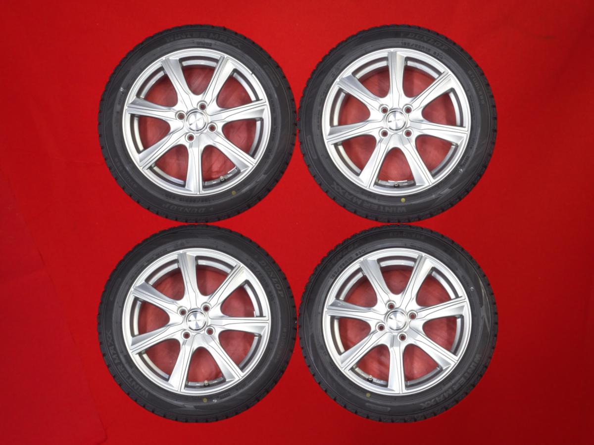 ダンロップ ウィンターマックス 02 WM02 DUNLOP WINTER MAXX 02 WM02 185/55R16 83Q 7スポークタイプ 1P 6Jx16 +53 4/100 ガンメタ系 フィット シャトル フィット フリード スパイク ハイブリッド フリード ハイブリッド ヴィッツ フィット ハイブリッド シャトル インサイ|中古タイヤ・ホイールの太平タイヤ