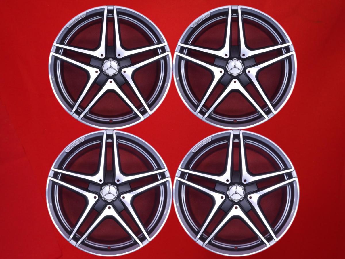 メルセデス-ベンツ Cクラス W205 純正 AMG 19インチ 8.5/9.5Jx19 +38 5/112 ガンメタポリッシュ(ガンメタ&ポリッシュ) C｜中古タイヤ・ホイールの太平タイヤ