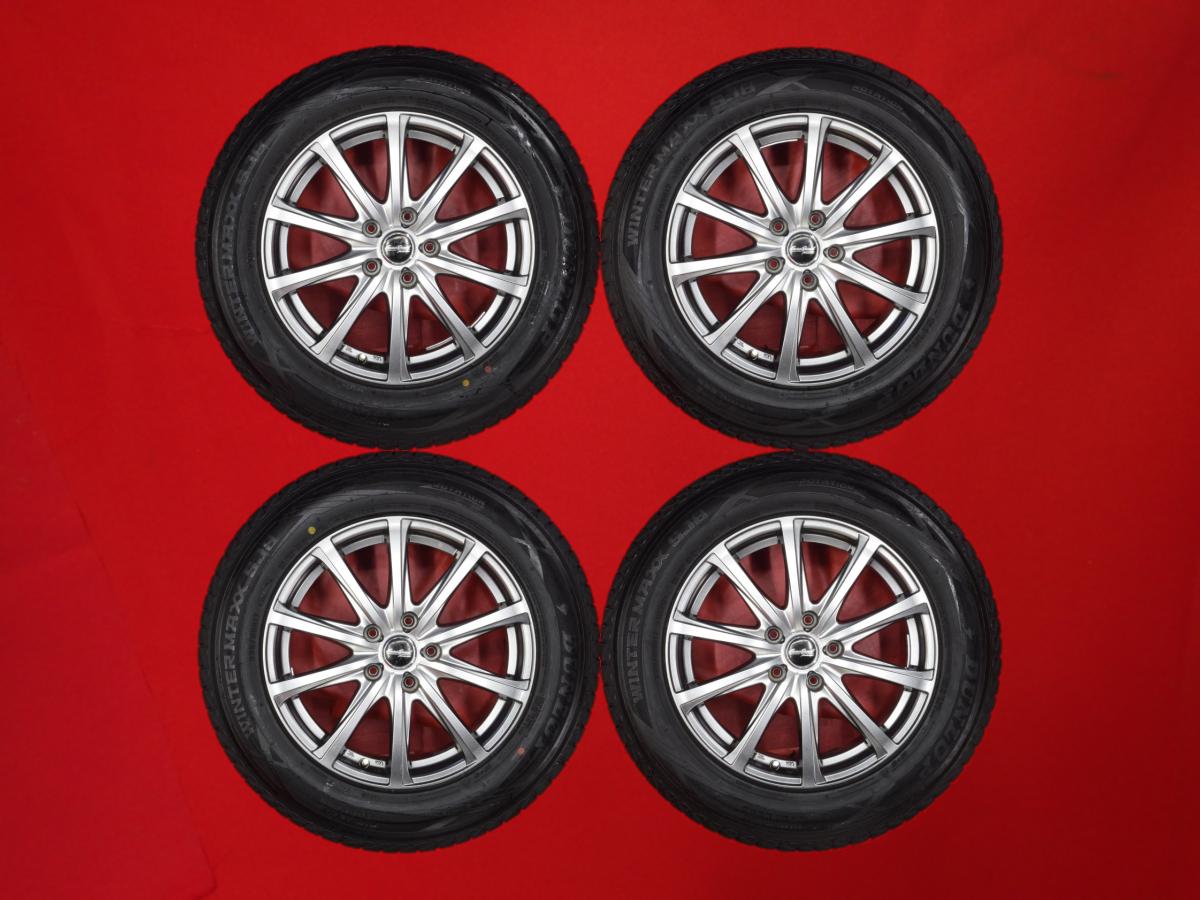 ダンロップ ウィンターマックス SJ8 DUNLOP WINTER MAXX SJ8 225/65R17 102Q 10スポークタイプ 1P 7Jx17 +48 5/114.3 ガンメタ系 CX-5 エスクード CR-V レガシィ アウトバック|中古タイヤ・ホイールの太平タイヤ