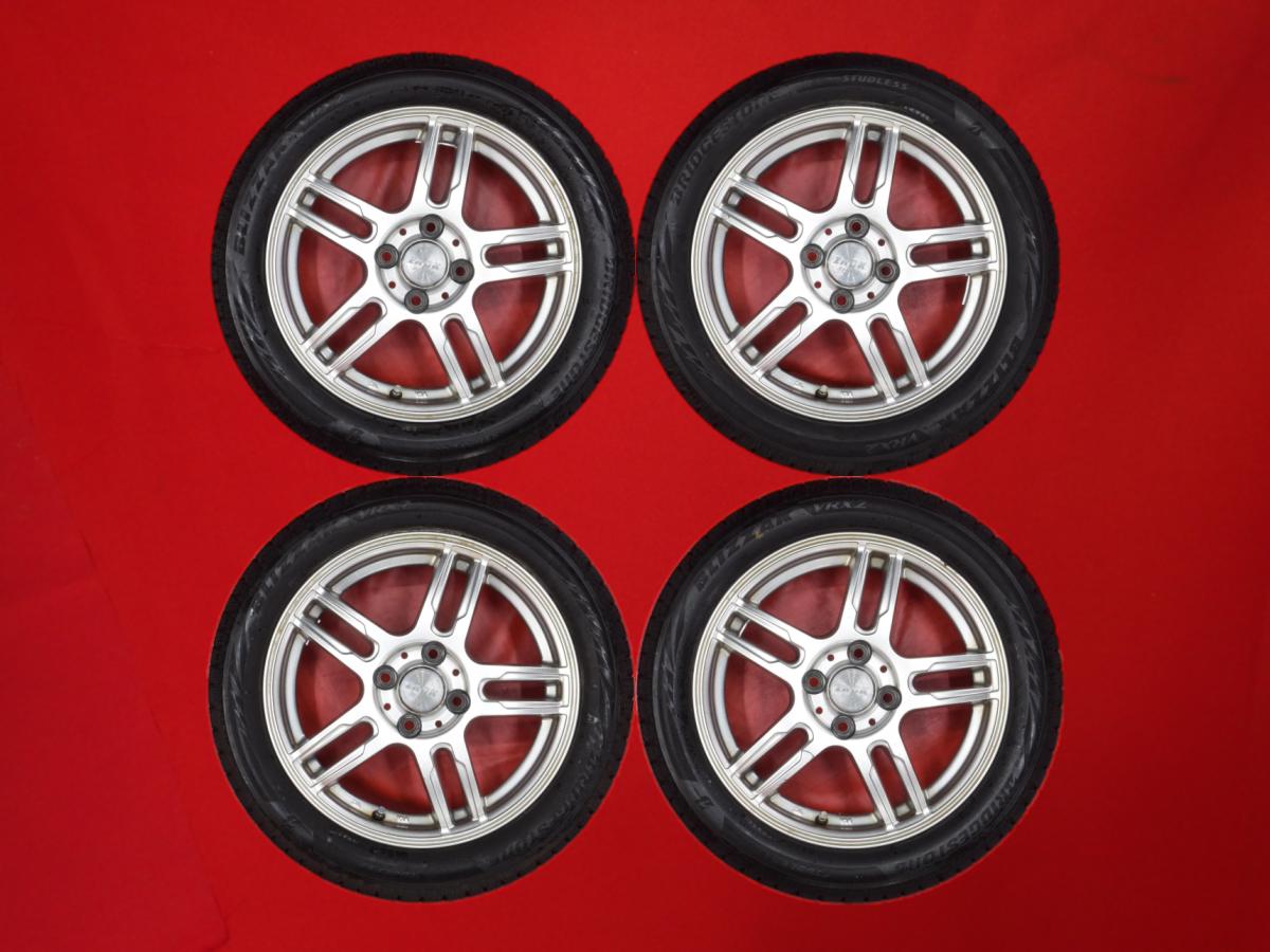 ブリヂストン ブリザック VRX2 BRIDGESTONE BLIZZAK VRX2 165/55R15 75Q 5Wスポークタイプ 1P 4.5Jx15 +43 4/100 シルバー(銀色)系 アルトターボRS MRワゴン Wit eKカスタム エヌボックス プラス カスタム ミラ バン エヌワゴン カスタム ミニキャブ バン ミラ アヴィ ピク｜中古タイヤ・ホイールの太平タイヤ