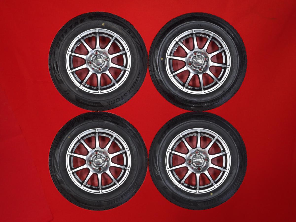 ブリヂストン ブリザック VRX2 BRIDGESTONE BLIZZAK VRX2 175/70R14 84Q 10スポークタイプ 1P 5.5Jx14 +38 4/100 ガンメタ系 ランサー シビック シャトル アレックス ウイングロード カローラ ポルテ ランサー セディア アクア ヴィッツ カローラ フィールダー カローラ ラ｜中古タイヤ・ホイールの太平タイヤ